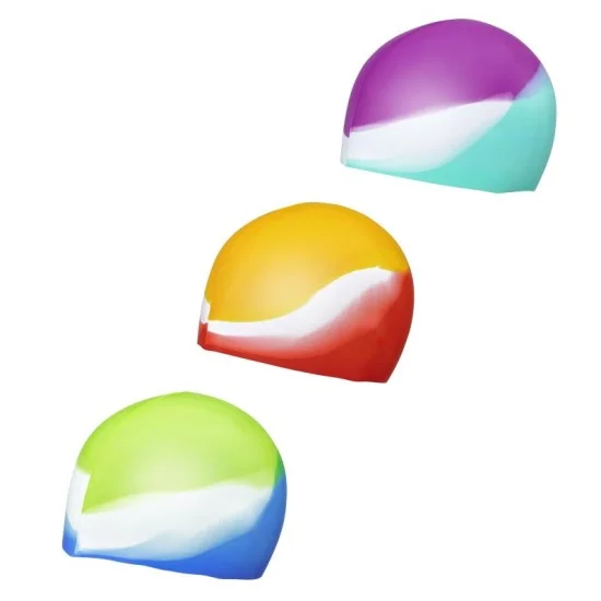 Bestway lil'color wave swim cap (one swim cap, 3 assorted colors) age 3